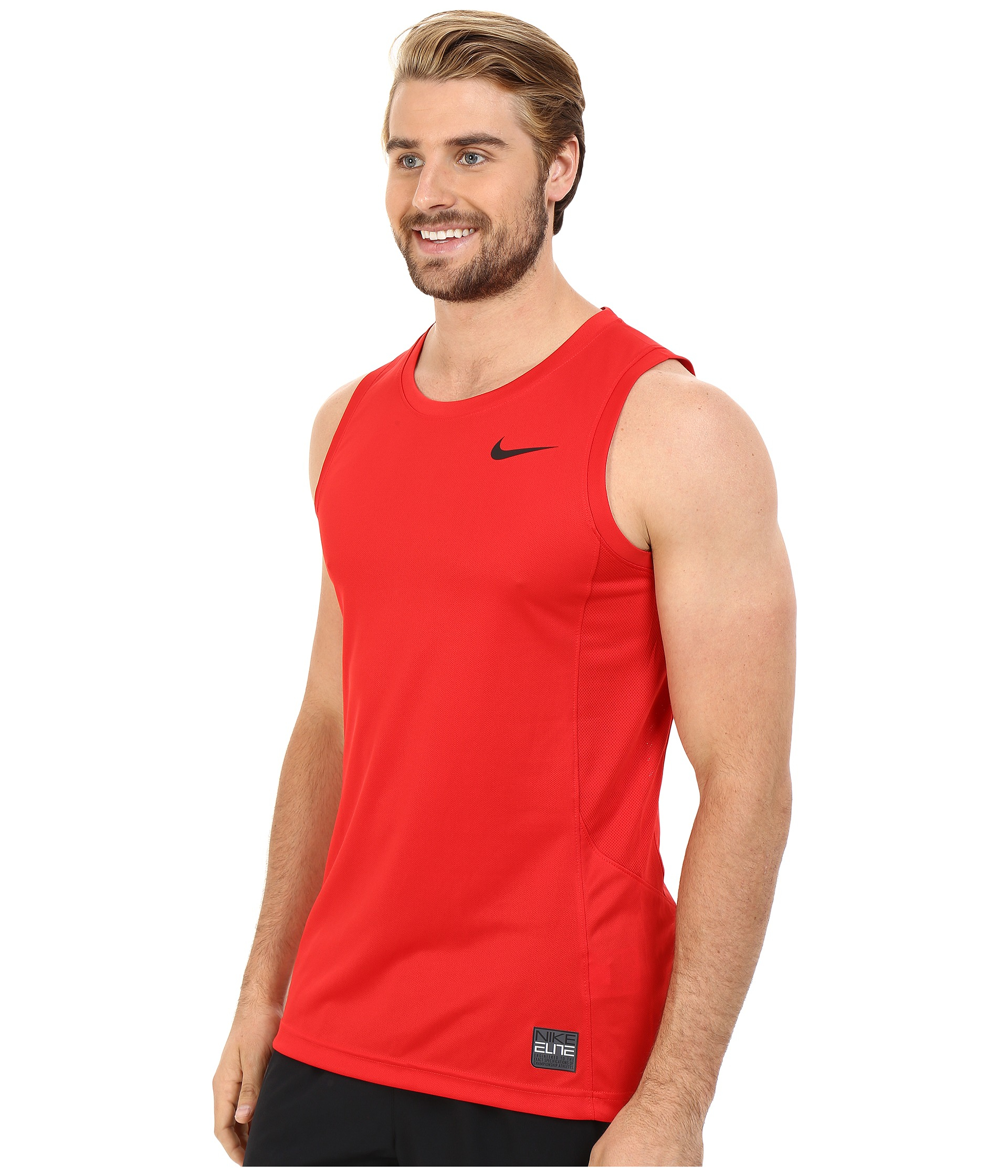 black and red nike tank top